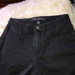 high waisted black jeans